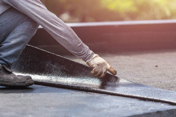 Professional Waterproofing technician working in Milton, IN